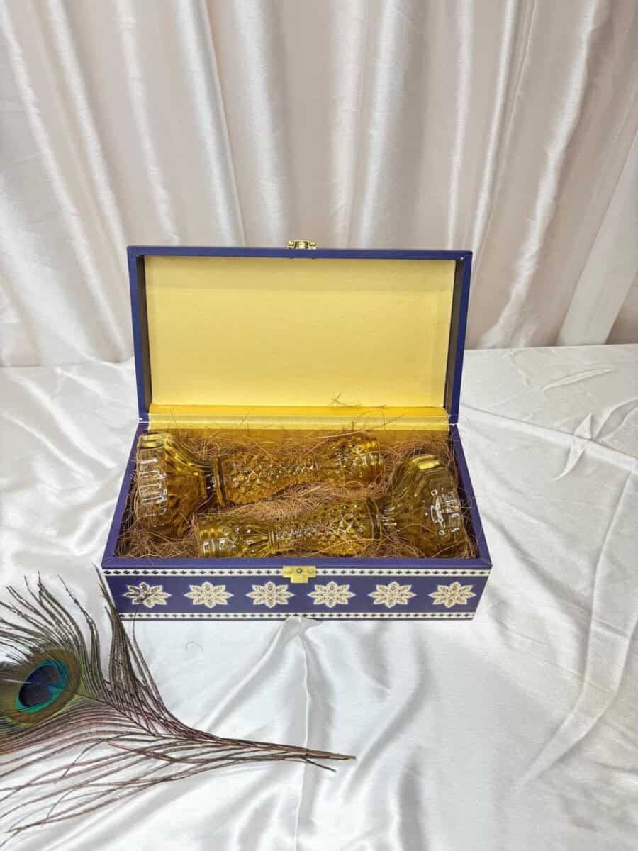 Candle Stand Hamper Set - Handcrafted Decor &amp; Gift Box
