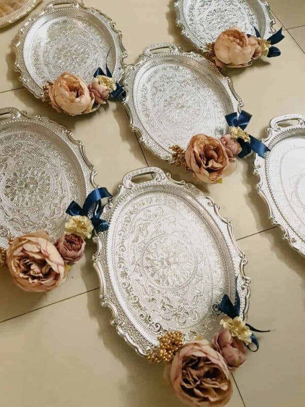 Silver Gift Tray – Set of 6