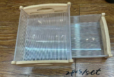 Bamboo Gift Packing Tray Pack of 2 – Transparent Base
