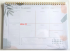 Undated Weekly & Monthly Planner Notepad