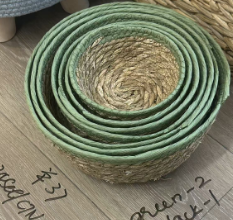 Eco-Friendly Gift Basket Set – Green (Pack of 7)