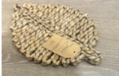 Handmade Leaf-Shaped Jute Table Mat