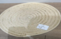 Custom-made Round White Place Mat