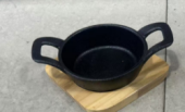 Round Cast Iron Deep Fry Pan – Dual Handle