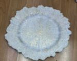 Silver Floral Decorative Plate – ideal for Return Gift