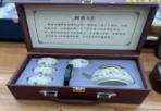 Portable Ceramic Tea Set with Travel Case
