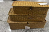 Handwoven Rattan Nesting Storage Baskets