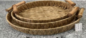 Handmade Kashmir Willow Round Gift Basket