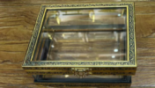 Luxury Square Gift Box – Glass Lid  with Gold Frame